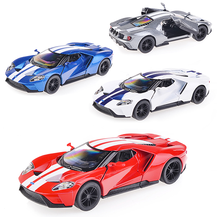 

Модель Ford GT 2017 мет., инерц. 1:38, в пакете, Разноцветный