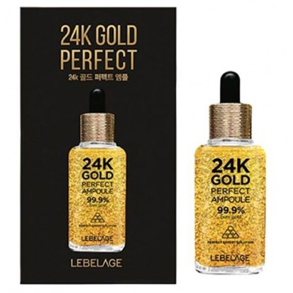 Сыворотка для лица Lebelage 24k Gold Perfect Ampoule Ампульная, с золотом, 50 г