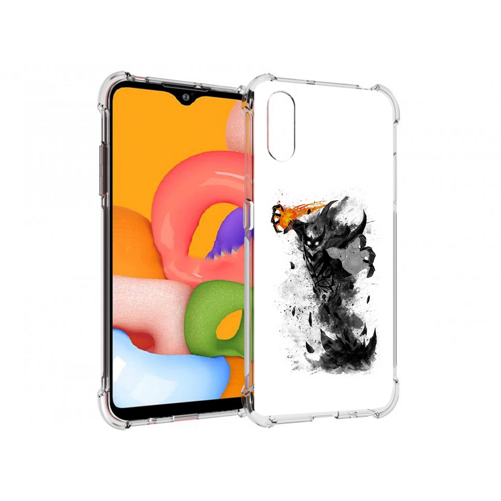 

Чехол MyPads Tocco для Samsung Galaxy A01 nevermore черно белый (PT144711.509.21), Прозрачный, Tocco