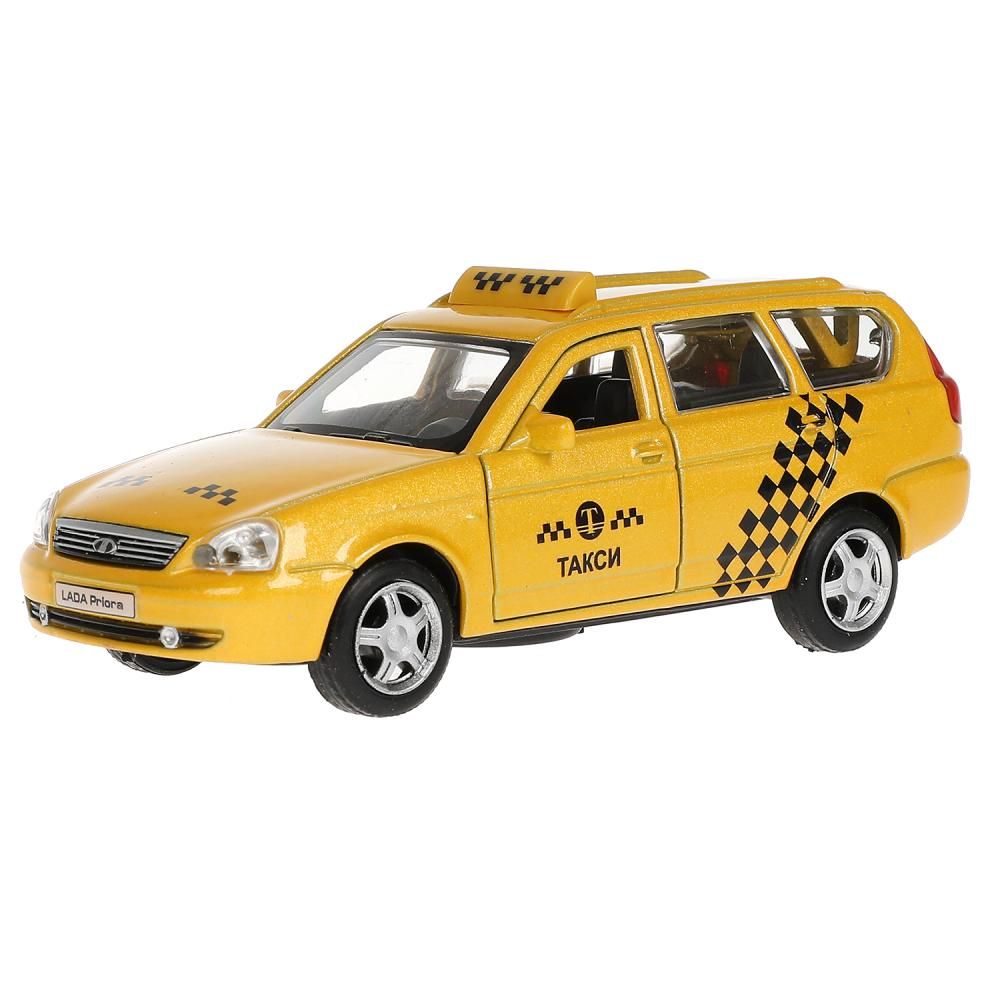 

Модель машины Технопарк Lada 2171 Priora, Такси, инерционная РRIОRАWАG-12ТАХ-YЕ, Желтый