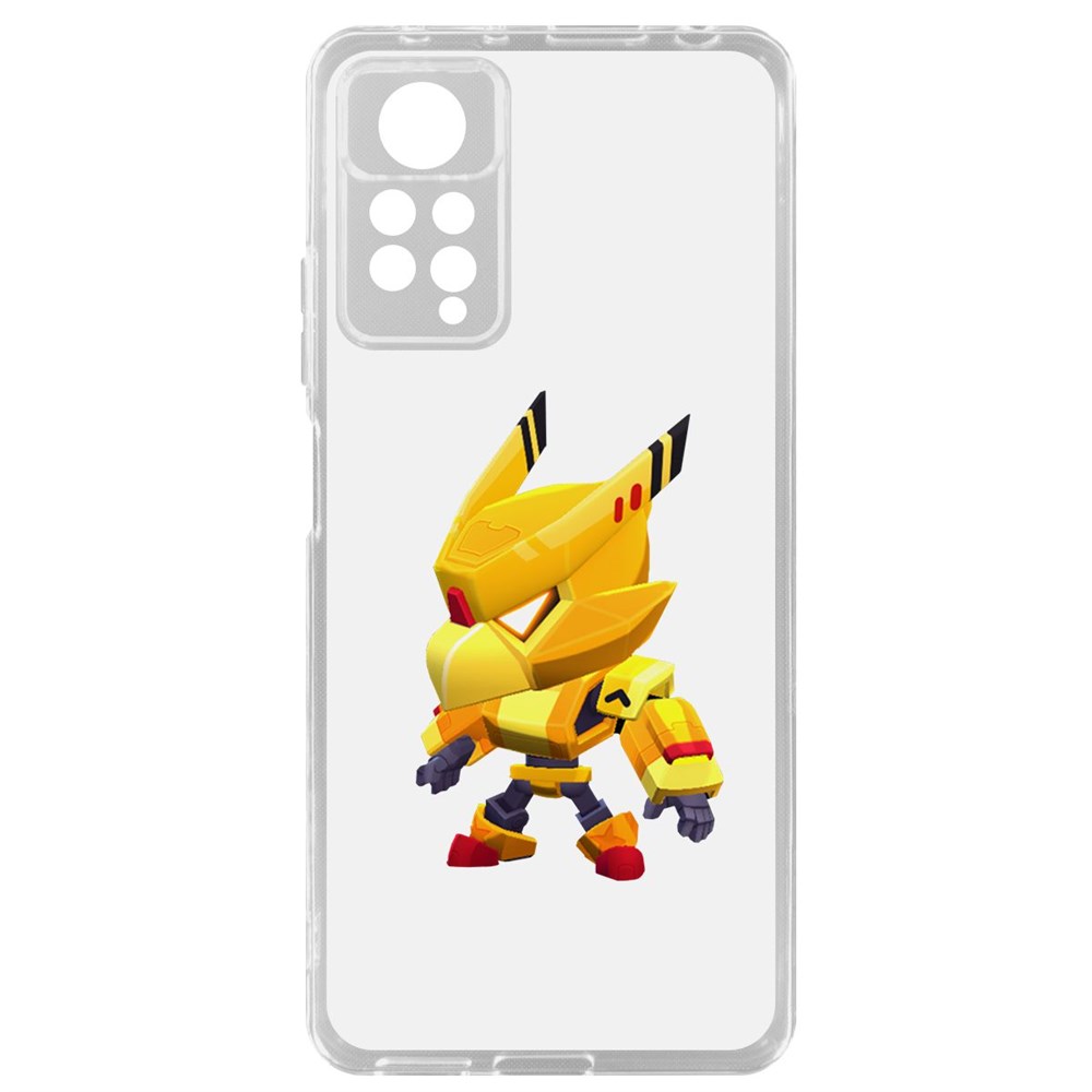 

Чехол-накладка Brawl Stars-Ворон Золотой Меха для Xiaomi Redmi Note 11 Pro, Прозрачный