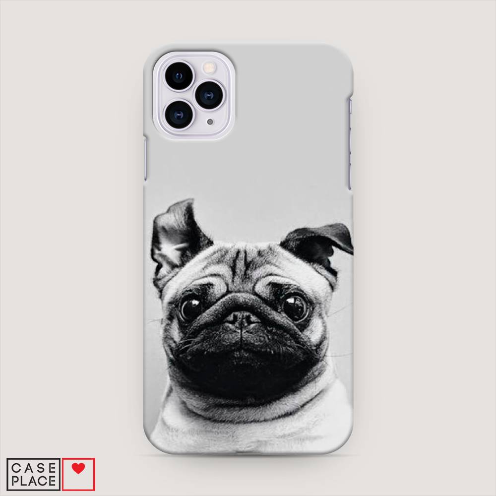 

Пластиковый чехол "Ушастый мопс" на Apple iPhone 11 Pro Max, 12220-1