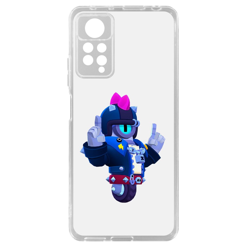 

Чехол-накладка Brawl Stars-Дикий Сту для Xiaomi Redmi Note 11 Pro, Прозрачный