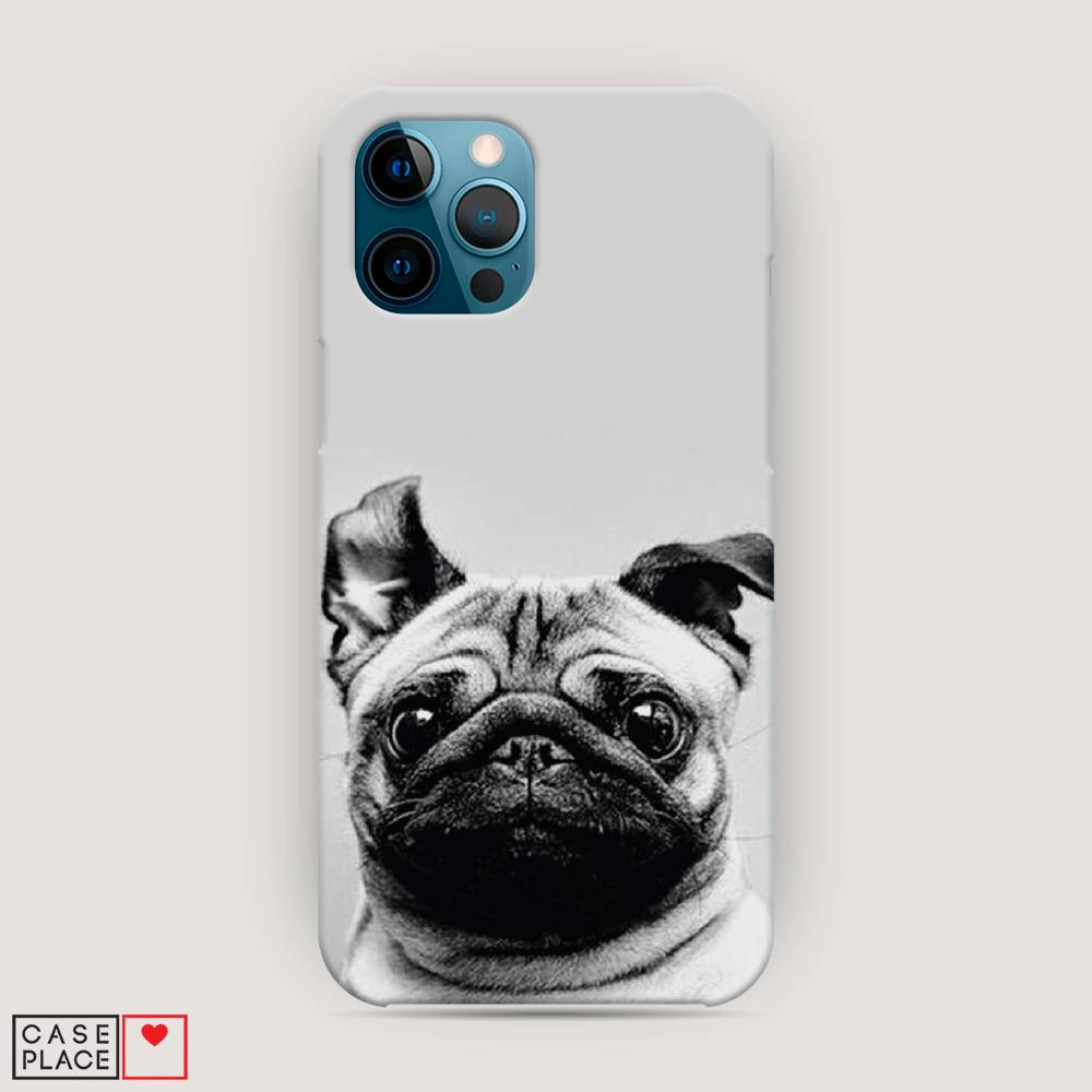 

Пластиковый чехол "Ушастый мопс" на Apple iPhone 12 Pro Max, 12720-1