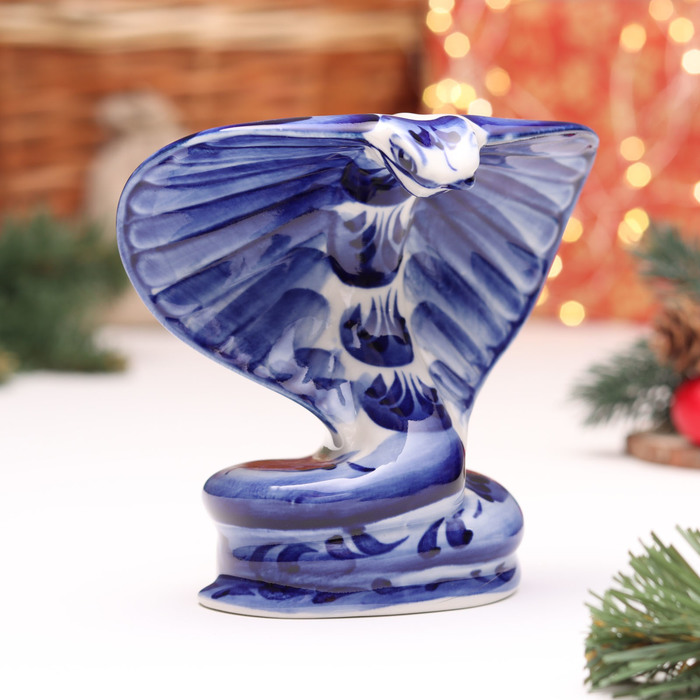 

Сувенир Змея, 2, гжель, 11 см, 10624441