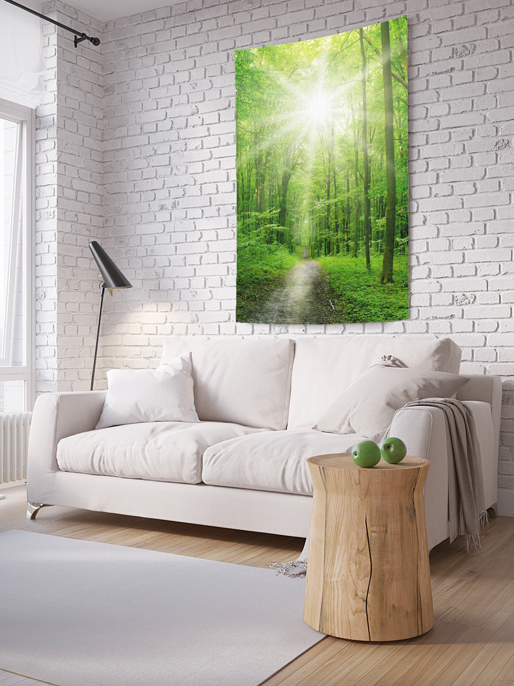 

Вертикальное фотопанно на стену JoyArty Зеленый лес 100x150 см, Зеленый лес