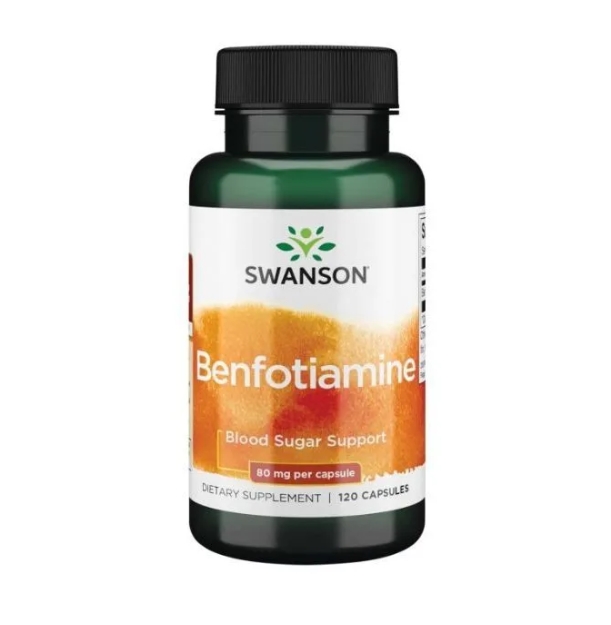 Бенфотиамин Swanson Ultra Benfotiamine 80 мг 120 капсул