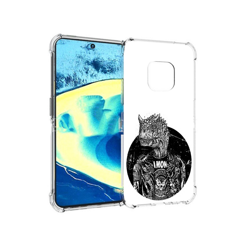 

Чехол MyPads Tocco для Nokia XR20 динозавр в куртке (PT161671.111.328), Прозрачный, Tocco