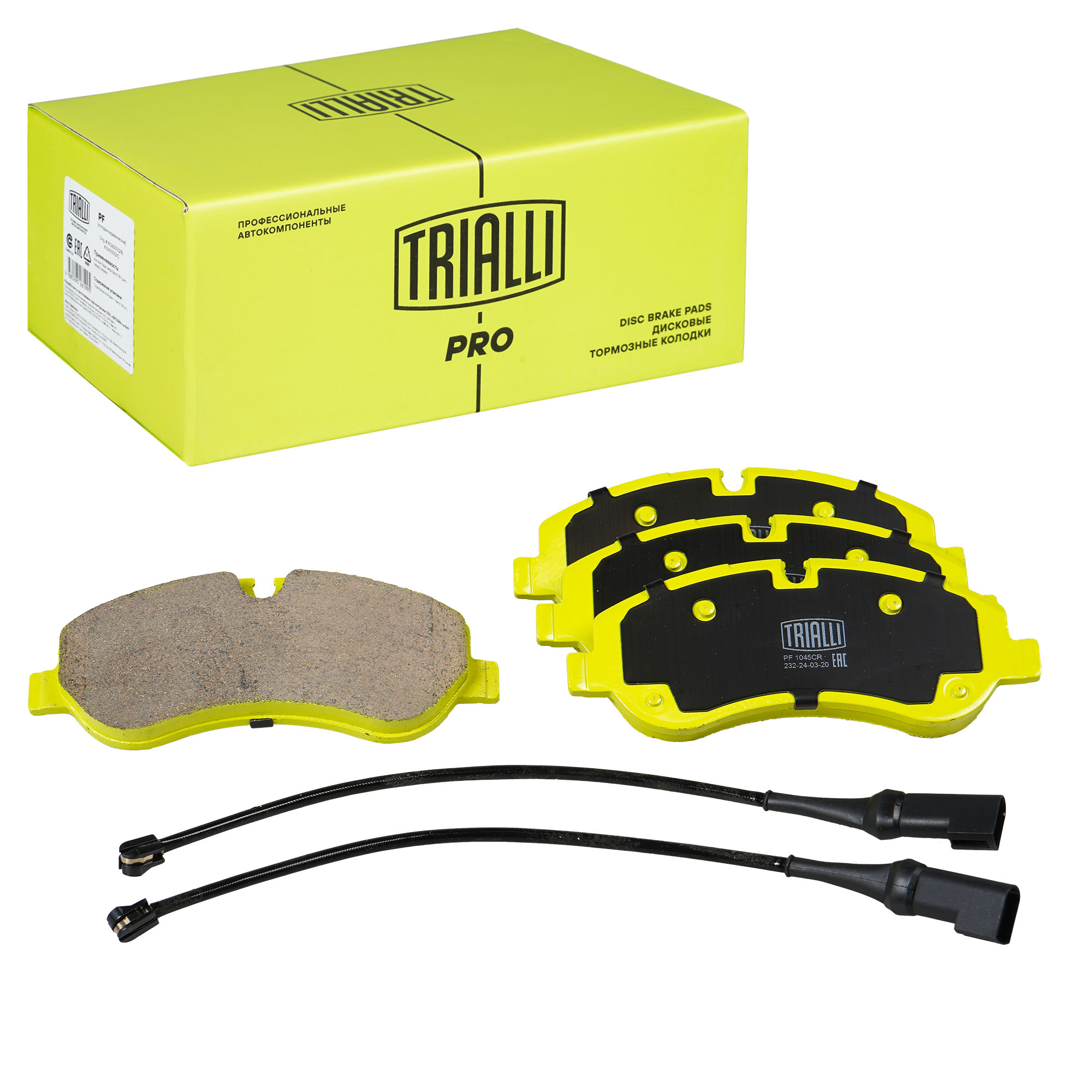 

Колодки тормозные дисковые керамические передние TRIALLI PF 1045CR