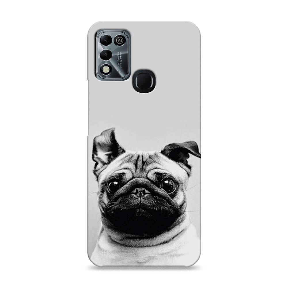 

Пластиковый чехол "Ушастый мопс" на Infinix HOT 11 Play, 3100820-1