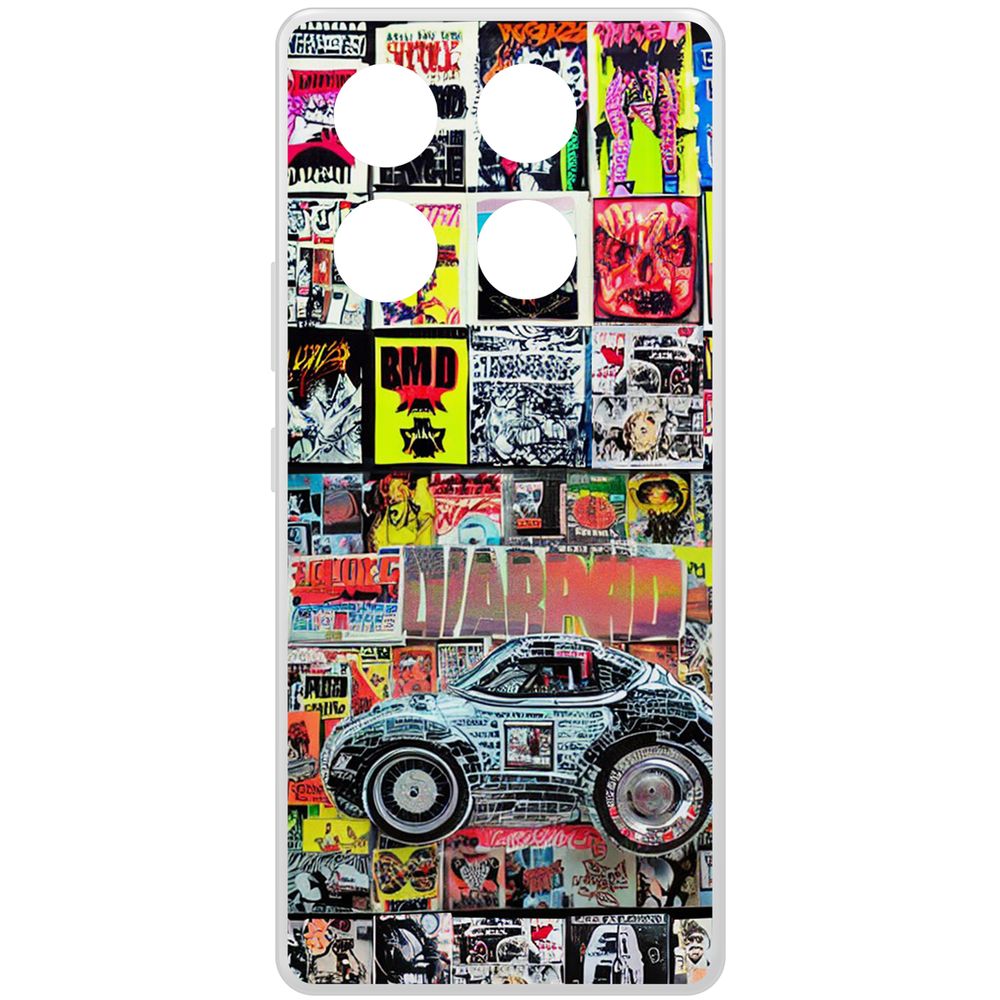 

Чехол-накладка Krutoff Clear Case Автопамфлет для INFINIX GT 20 Pro, Прозрачный