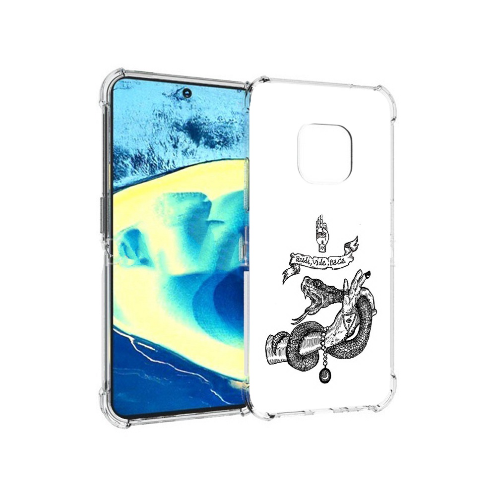 

Чехол MyPads Tocco для Nokia XR20 змея на руке рисунок (PT161671.111.366), Прозрачный, Tocco