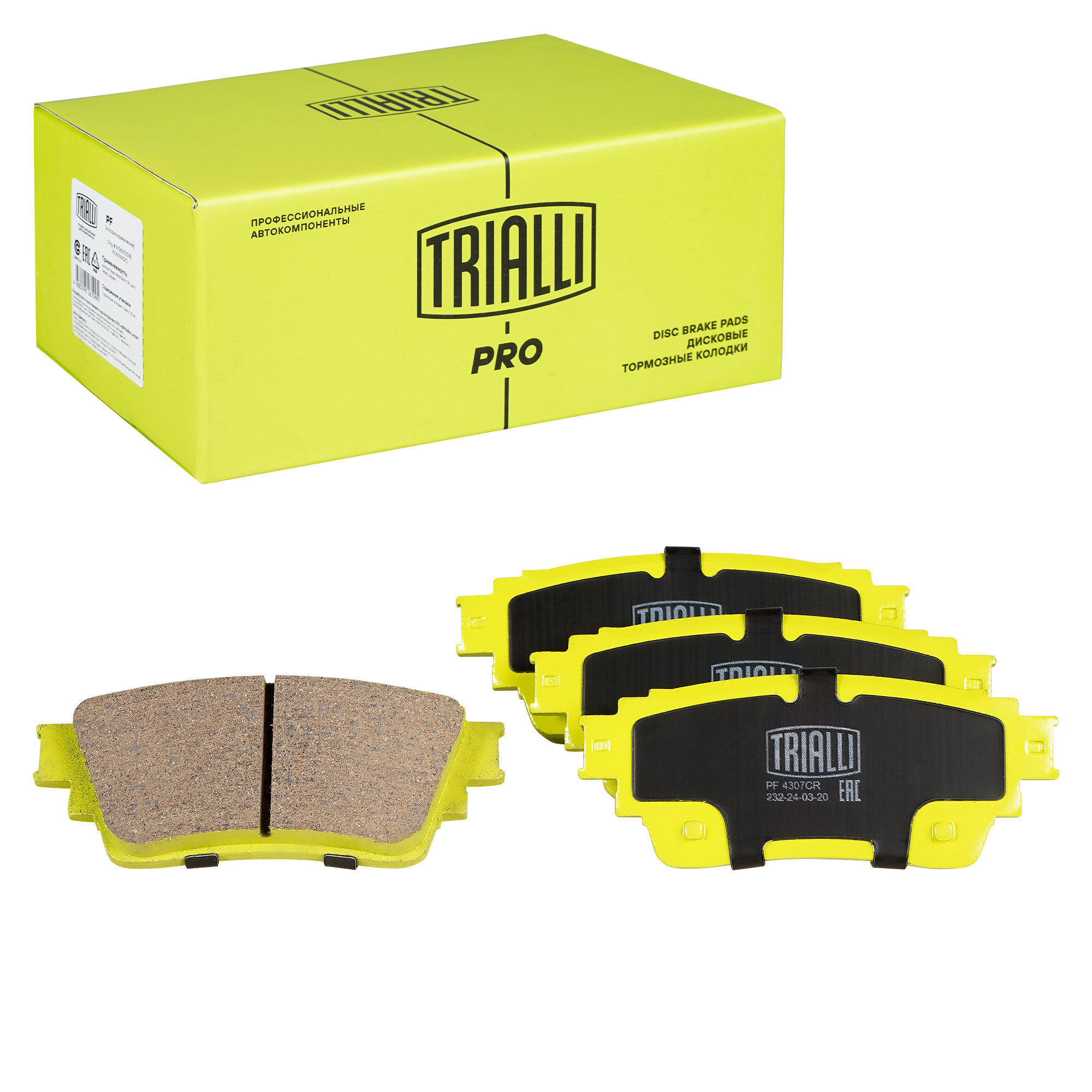 

Колодки тормозные дисковые керамические задние TRIALLI PF 4307CR