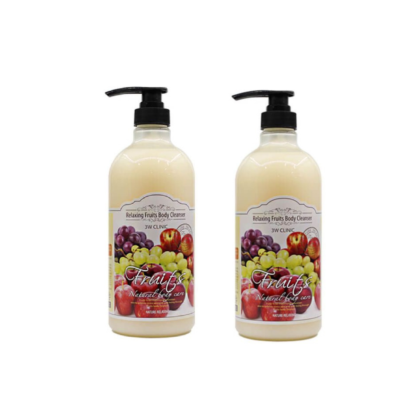 Гель для душа 3W Clinic Relaxing Body Cleanser Fruits расслабляющий 1л 2 шт 3175₽