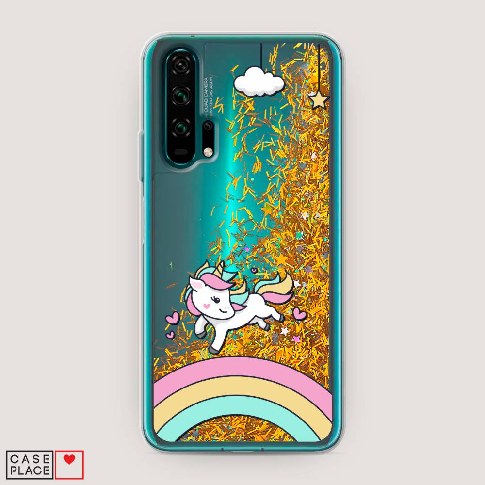 

Чехол Awog на Honor 20 Pro "Единорог на радуге", Разноцветный, 69390-1