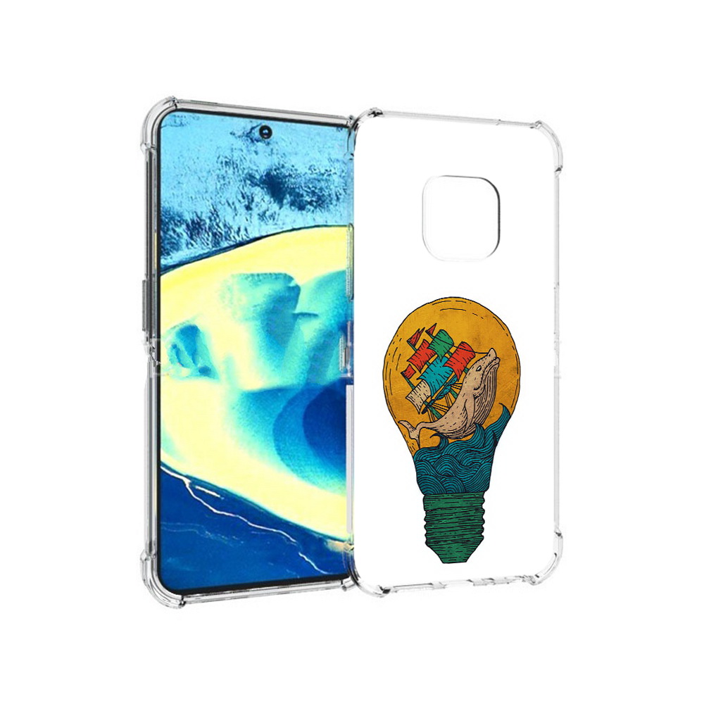 

Чехол MyPads Tocco для Nokia XR20 кит в лампочке с парусами (PT161671.111.387), Прозрачный, Tocco