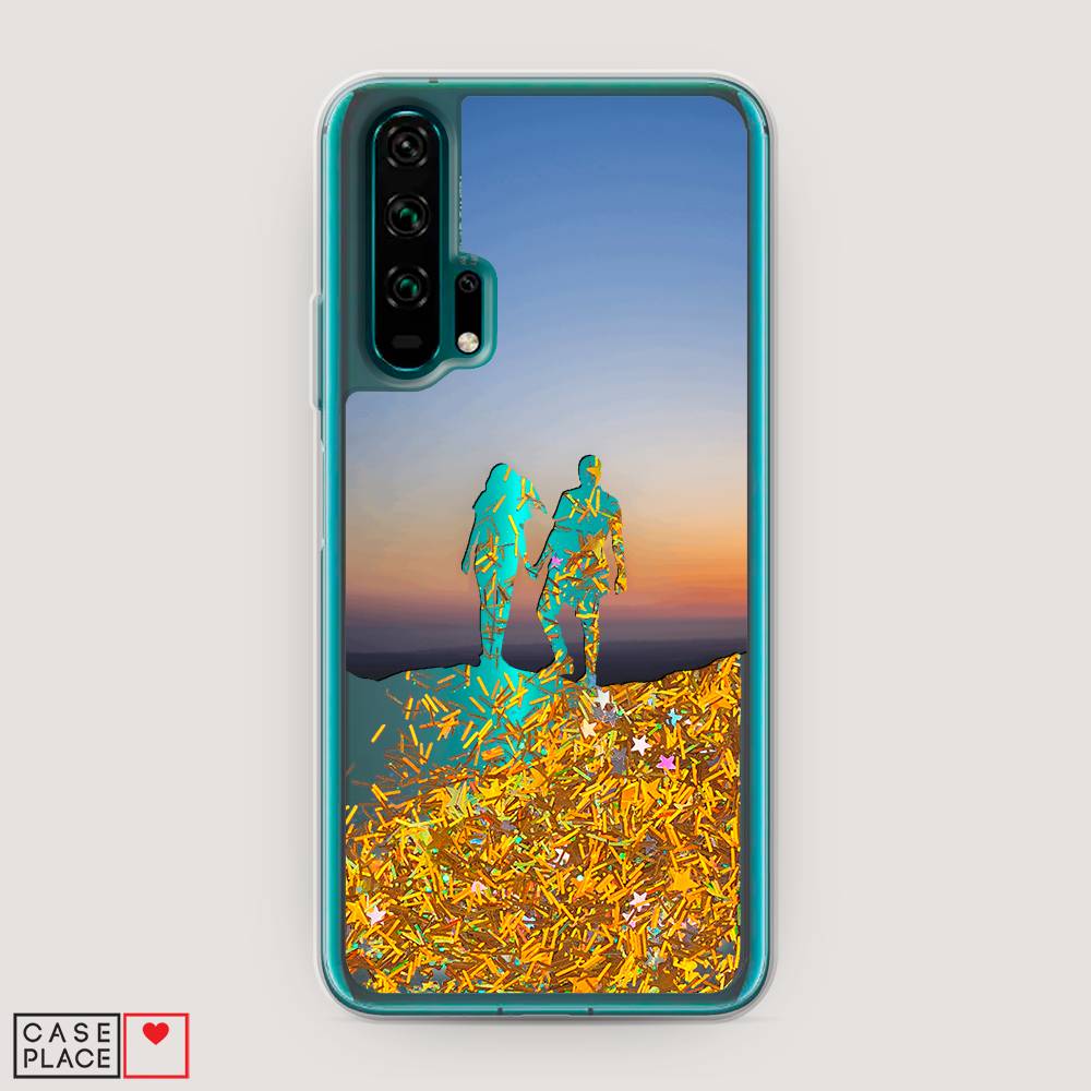 

Чехол Awog на Honor 20 Pro "Пара на краю света", Разноцветный, 69390-1