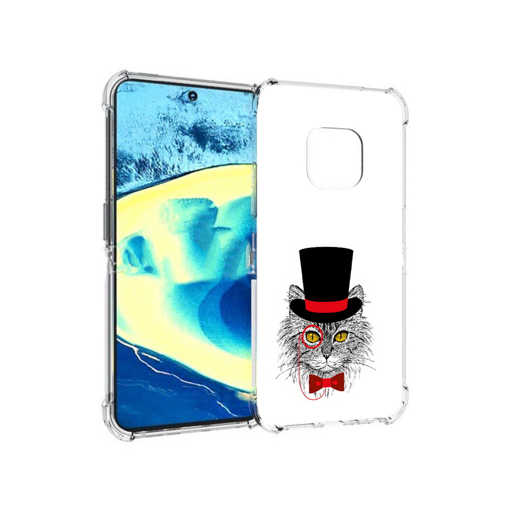 

Чехол MyPads Tocco для Nokia XR20 кот в шляпе (PT161671.111.397), Прозрачный, Tocco