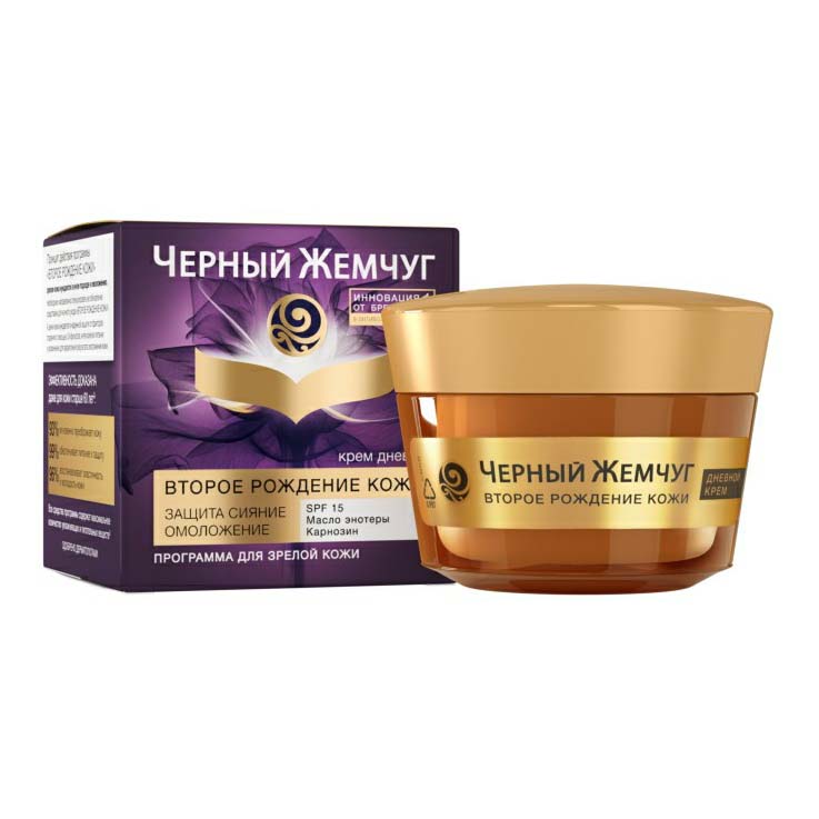 

Крем для лица Черный Жемчуг Второе рождение кожи дневной 50 мл