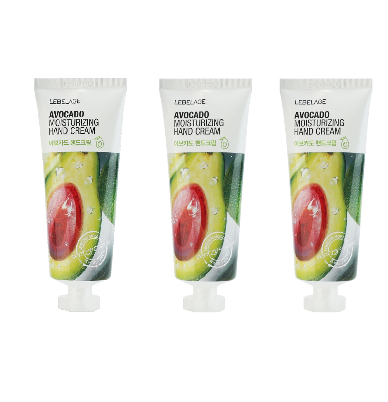 Крем для рук Lebelage с экстрактом авокадо Moisturizing Avocado 100 мл 3 шт