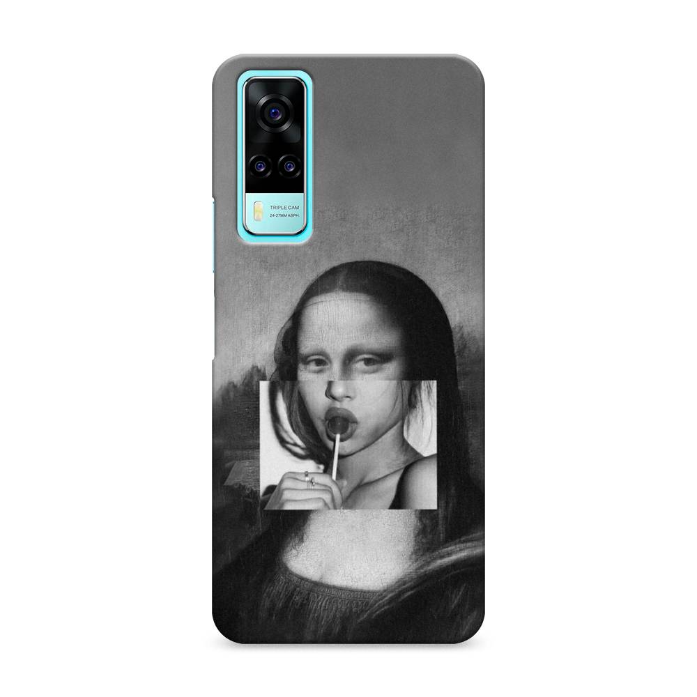 фото Пластиковый чехол "mona lisa sucking lollipop" на vivo y31 awog