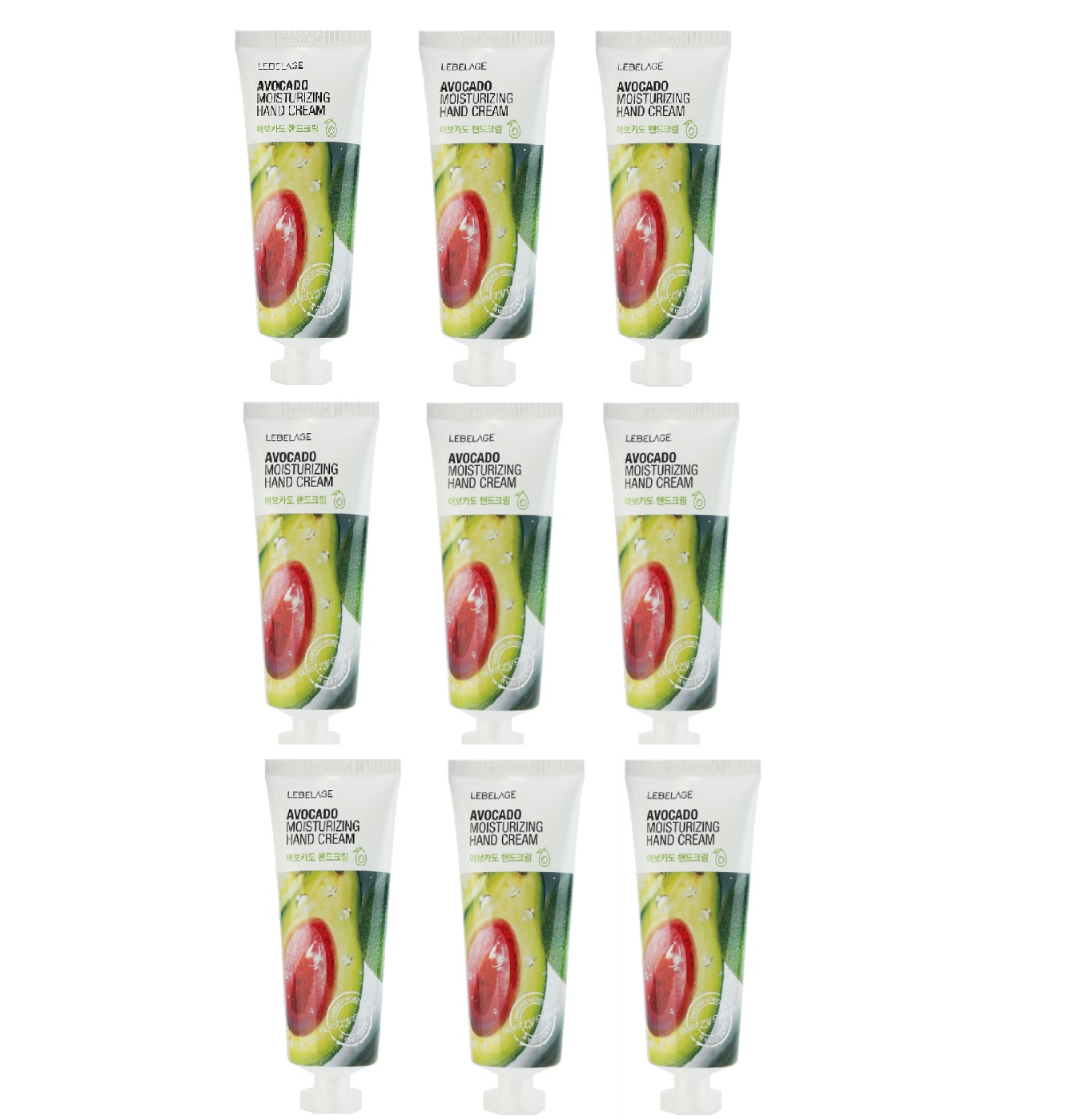 

Крем для рук Lebelage с экстрактом авокадо Moisturizing Avocado 100 мл 9 шт, Moisturizing Hand Cream Avocado