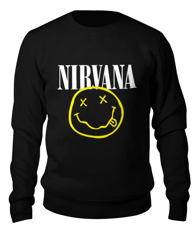 

Свитшот унисекс Printio Nirvana черный XS, Nirvana