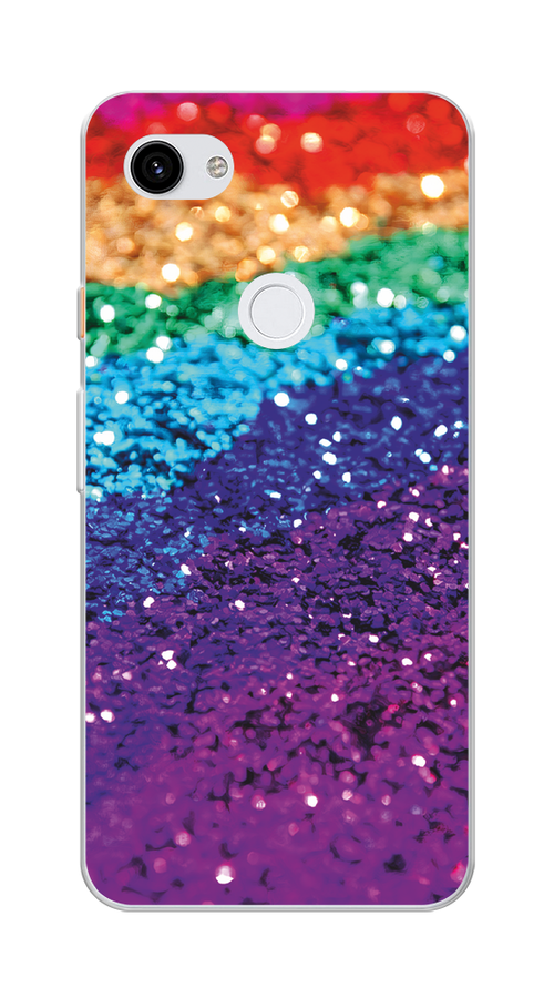 

Чехол Awog на Google Pixel 3A XL "Блестящая радуга рисунок", Разноцветный, 270450-3