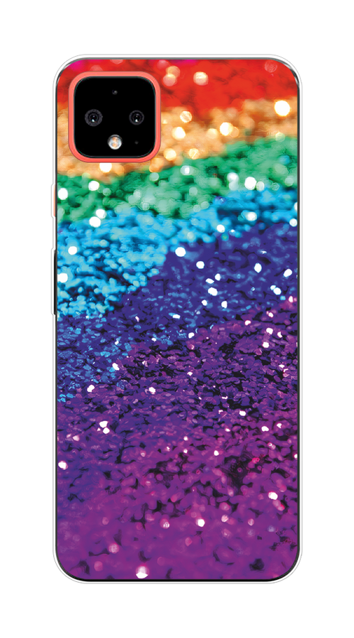 

Чехол Awog на Google Pixel 4 XL "Блестящая радуга рисунок", Разноцветный, 270550-3