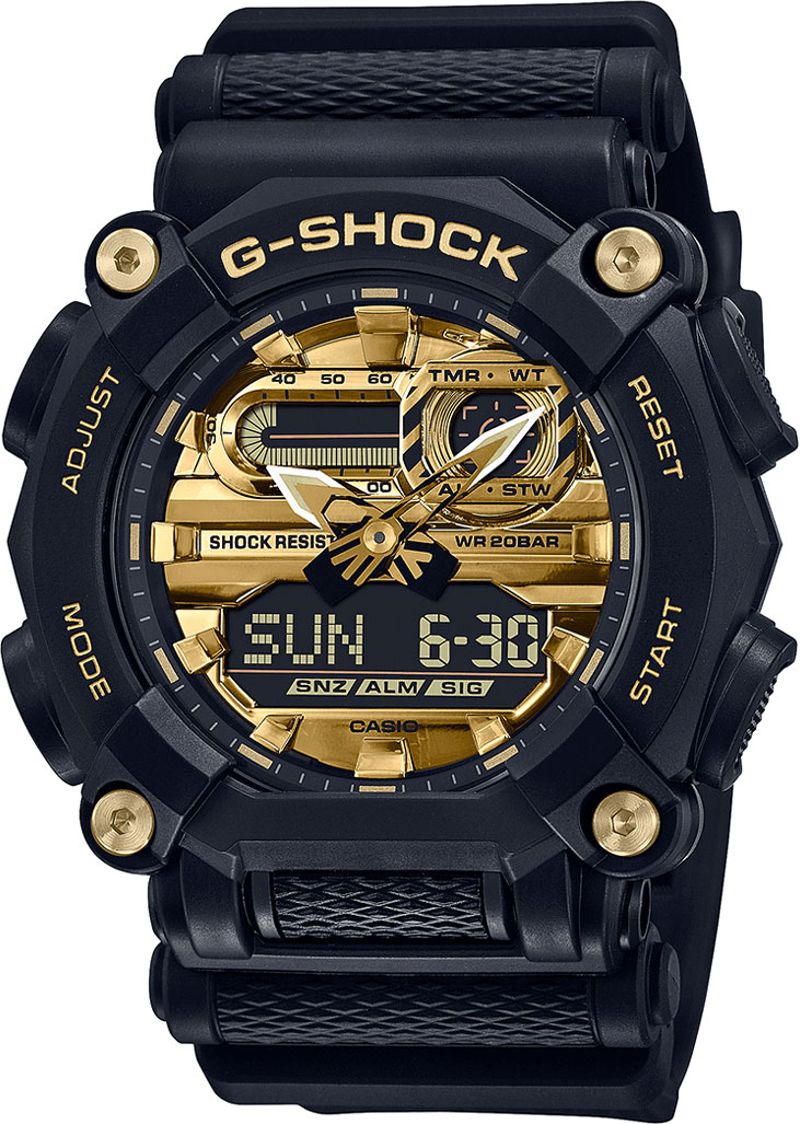

Наручные часы мужские Casio GA-900AG-1AER черные, GA-900AG-1AER