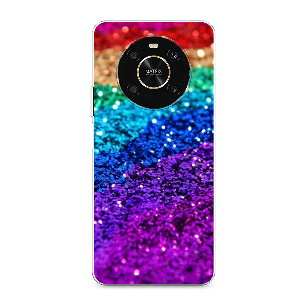 

Чехол Awog на Honor X9 4G/Magic4 Lite 4G "Блестящая радуга рисунок", Разноцветный, 6108150-3