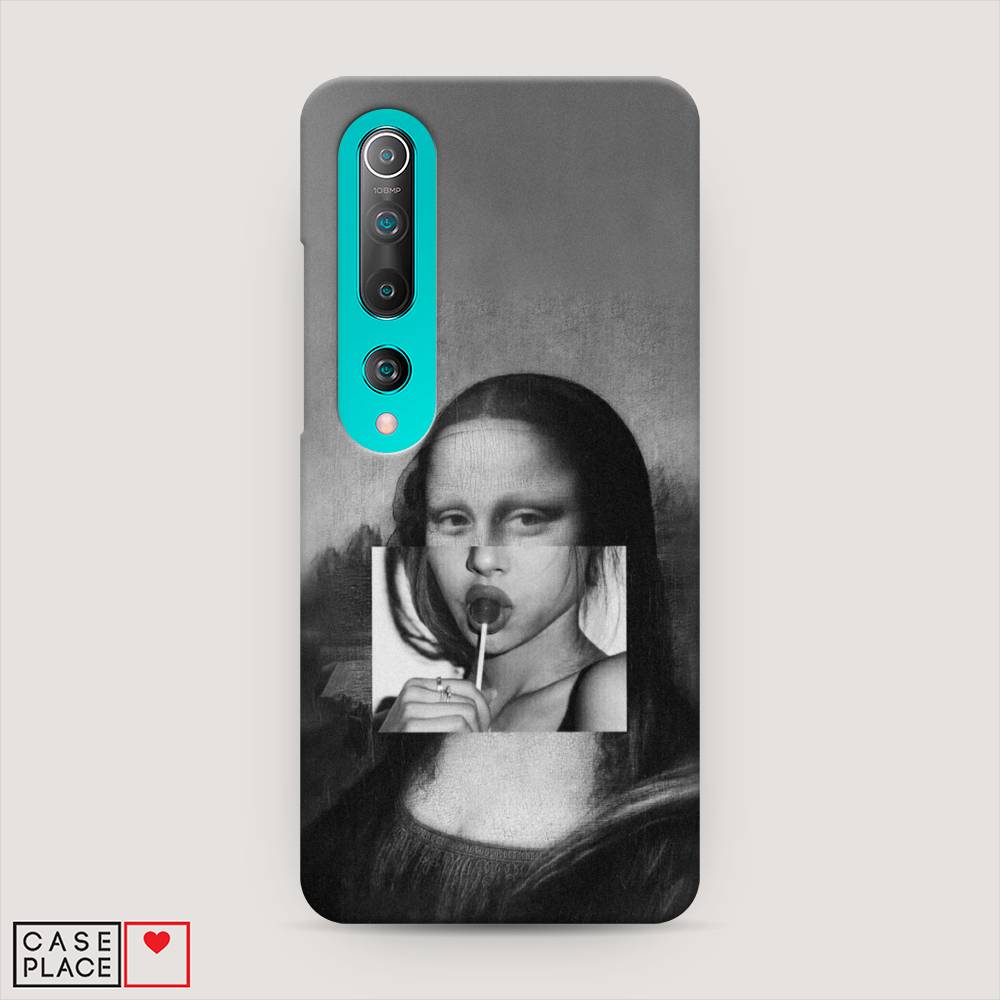 

Пластиковый чехол "Mona Lisa sucking lollipop" на Xiaomi Mi 10 Pro, 37820-7