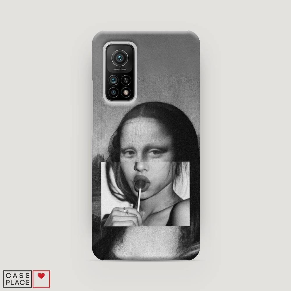 

Пластиковый чехол "Mona Lisa sucking lollipop" на Xiaomi Mi 10T, 39320-7