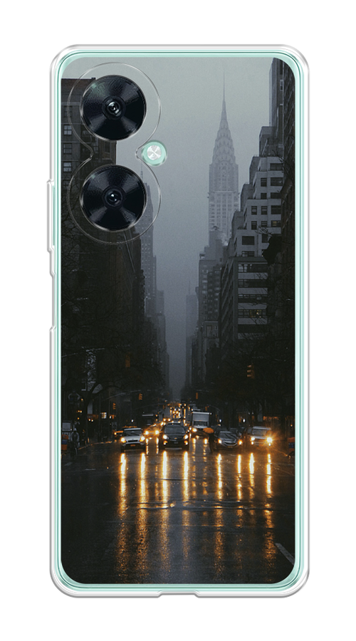 

Чехол на Huawei Nova 11i "Дождливый Нью Йорк", Черный;серый, 6121750-1
