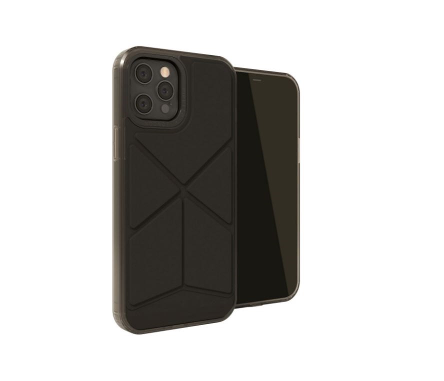 фото Чехол pipetto origami snap для iphone 12 pro max (6.7) black (p061-49-p)