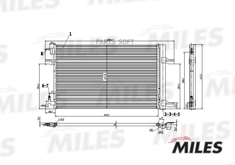 

Радиатор Кондиционера Miles Accb017 Gm Orlando/Cruze/Zafira/Astra 1.4-1.8/2.0d A/T 09- Mil