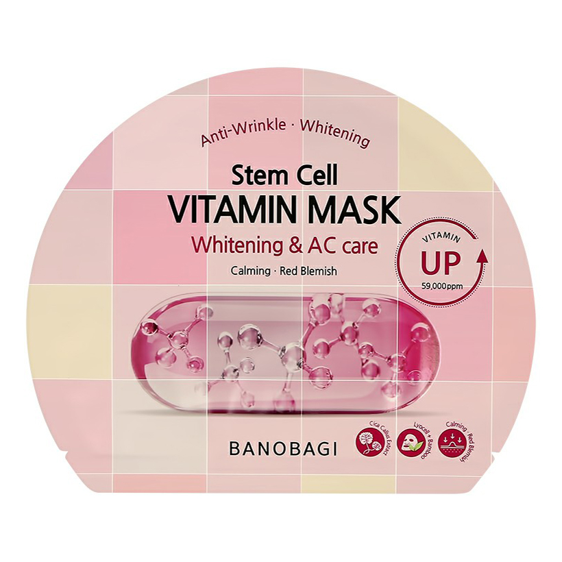 фото Маска тканевая для лица banobagi vitamin mask whitening & ac care 30 г