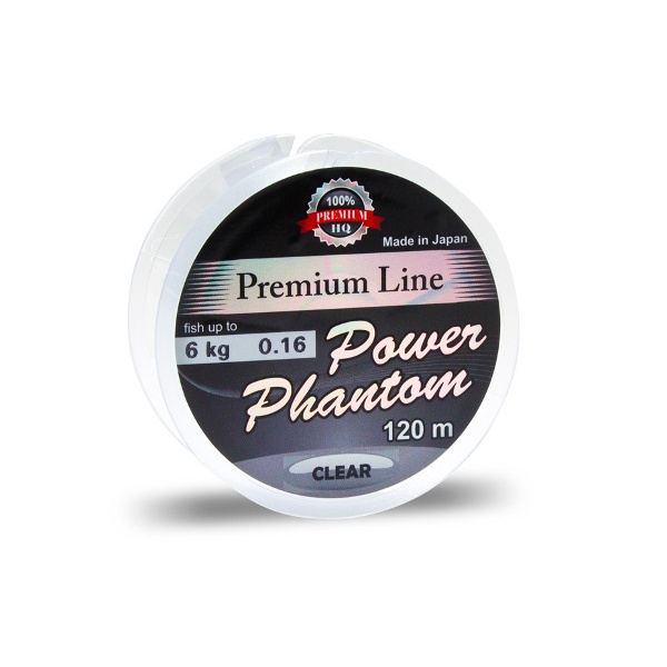 

Леска Power Phantom Premium Line CLEAR 120m 0,37mm, Прозрачный, PPPLC120037