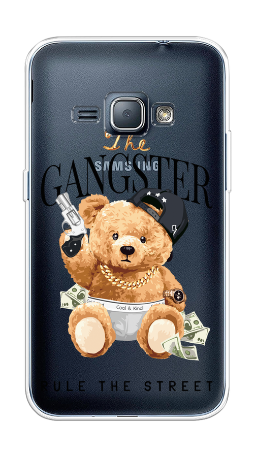 

Чехол на Samsung Galaxy J1 2016 "The Gangster", Бежевый;серый;черный, 22150-6