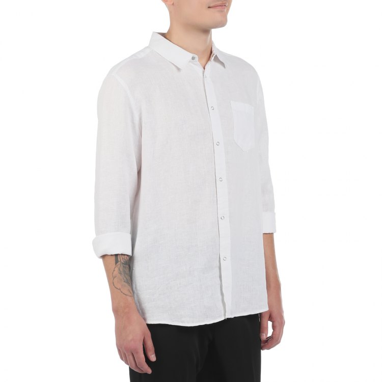 

Рубашка мужская Maison David SHIRT белая M, Белый, SHIRT