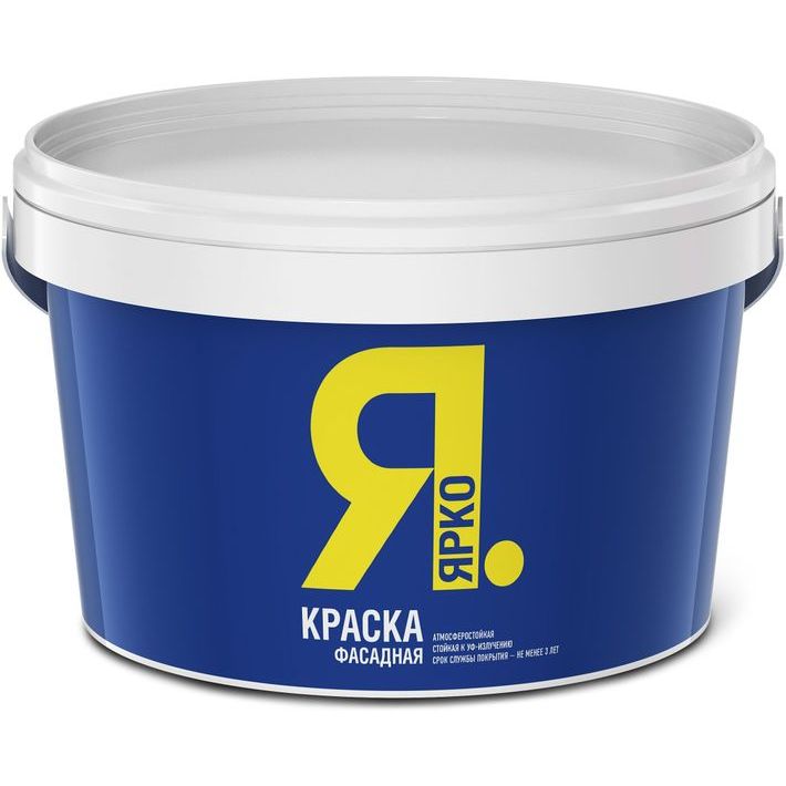 Краска Ярко фасадная белая 25 кг 669₽