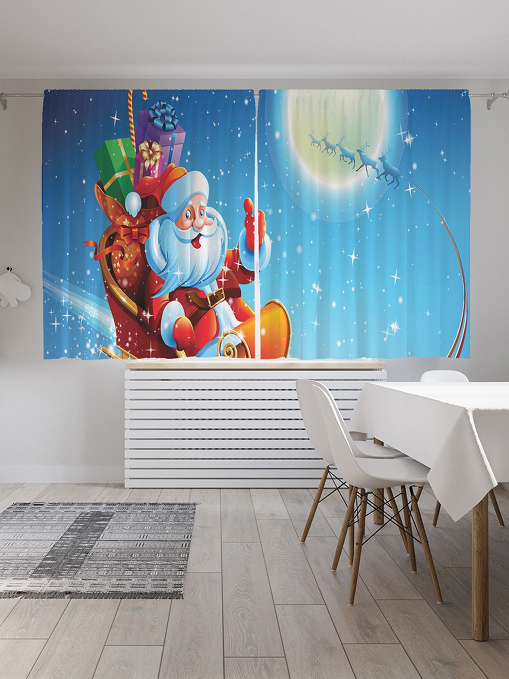 

Шторы под лён «Праздничный полет», серия Oxford DeLux, 290х180 см