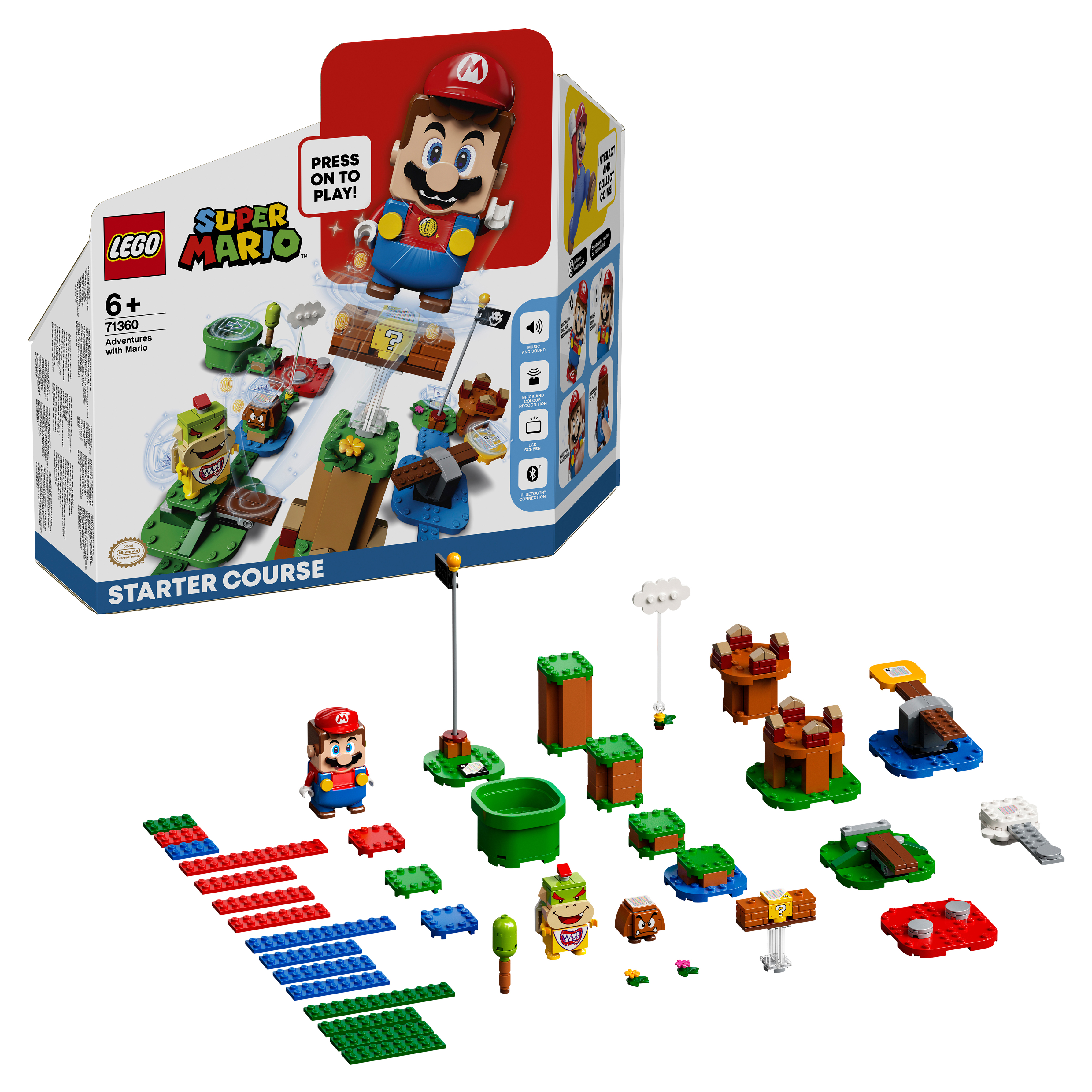 Конструктор LEGO Super Mario Приключения вместе с Марио Стартовый набор, 231 деталь, 71360 конструктор lego 71366 super mario boomer bill barrage expansion set
