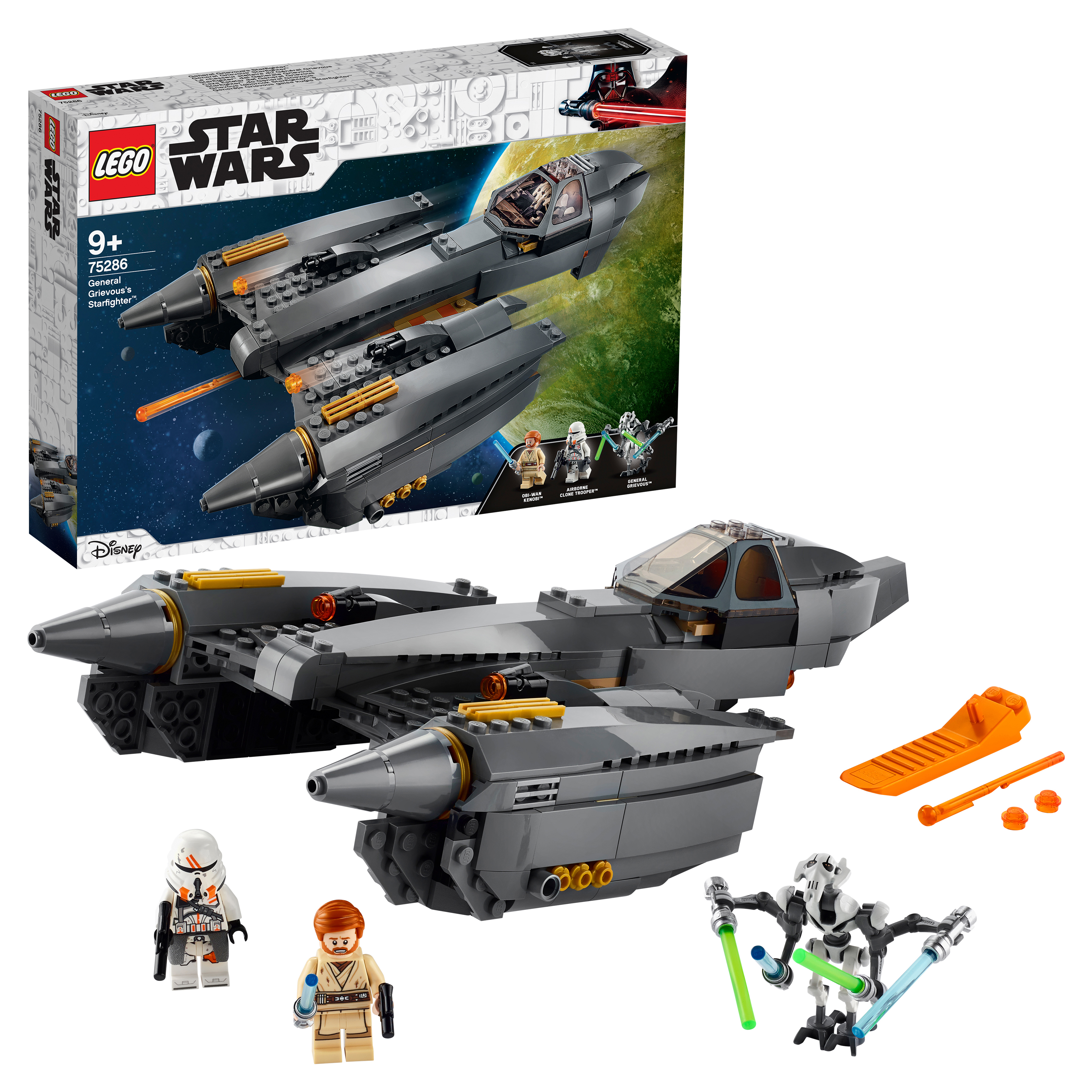 

Конструктор LEGO Star Wars 75286 Звёздный истребитель генерала Гривуса