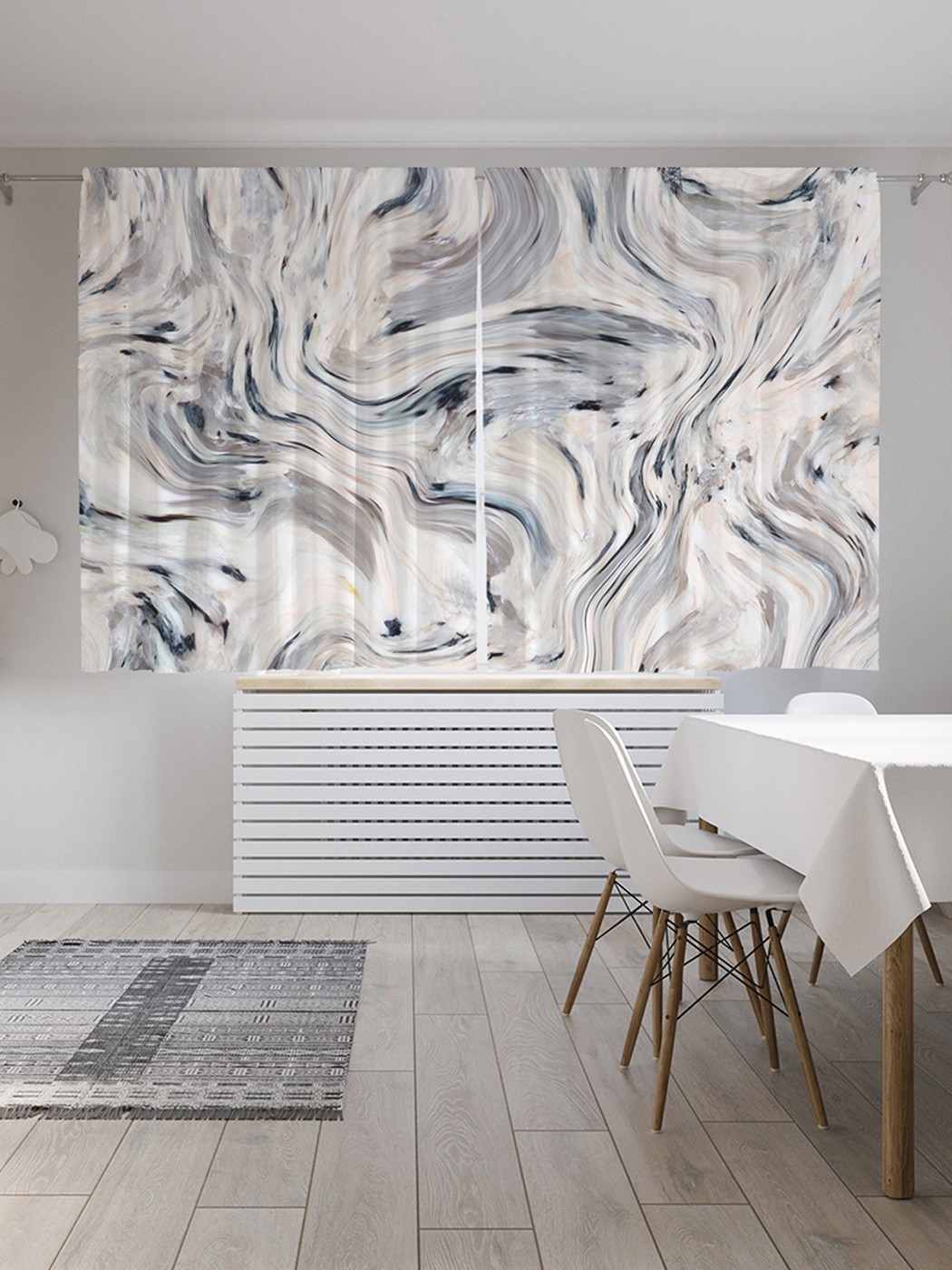 

Шторы под лён «Потусторонний мир», серия Oxford DeLux, 290х180 см