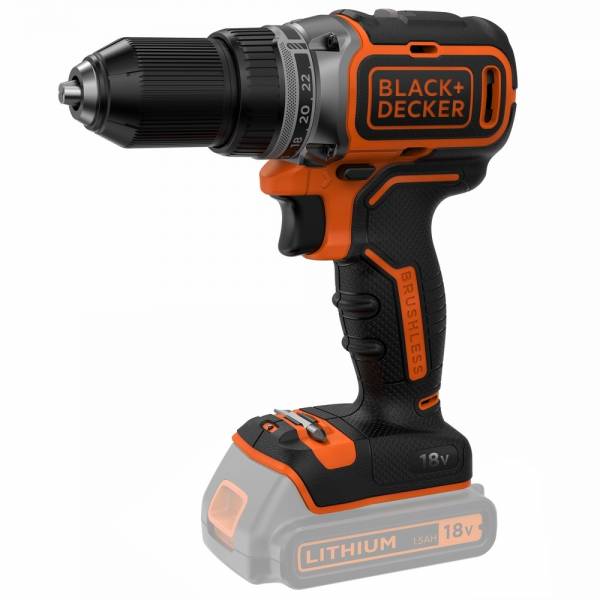 фото Аккумуляторная дрель-шуруповерт black+decker bl186n, 18в без акб и зу