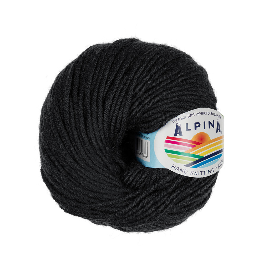 

Пряжа Alpina MARGO-02 MARGO черный, MARGO