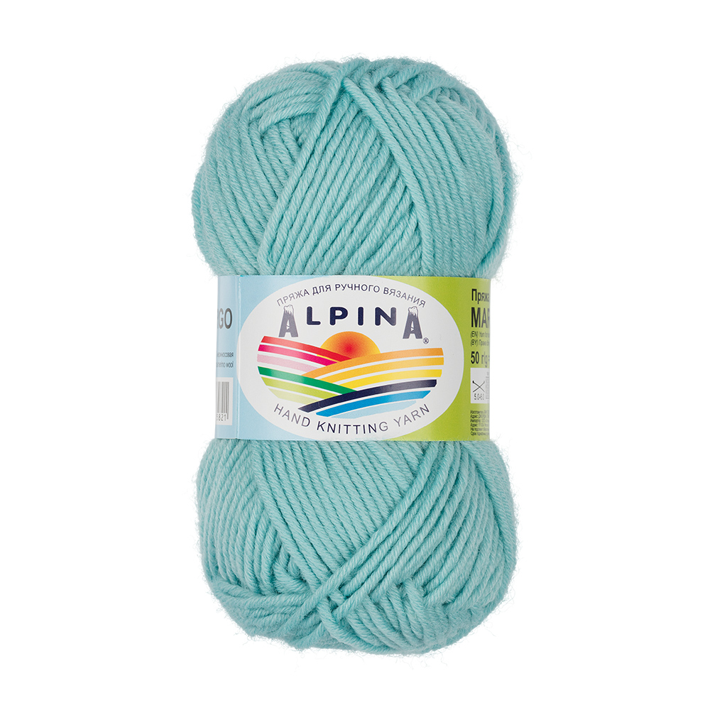 

Пряжа Alpina MARGO-22 MARGO бледно-бирюзовый, MARGO