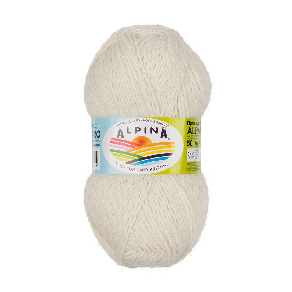 

Пряжа Alpina ALPACA ACRO-02 ALPINA ALPACA ACRO белый, ALPINA ALPACA ACRO