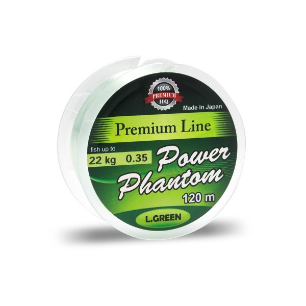 

Леска Power Phantom Premium Line GREEN 120m 0,40mm, PPPLG120040